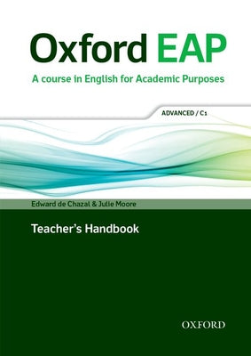 Book cover of Oxford Eap Advanced Teachers Book Pack and DVD ROM Pk by Oxford