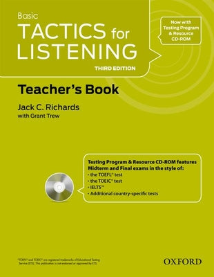 Book cover of Basic Tactics for Listening 3rd Edition Teachers Resource by Oxford