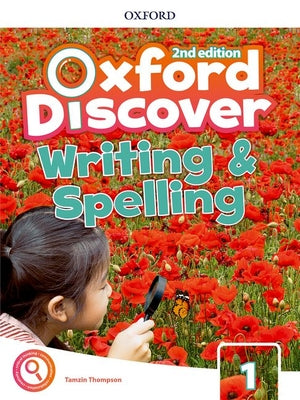 Book cover of Oxford Discover 2e Level 1 Writing and Spelling Book by Koustaff