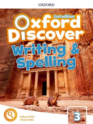 Book cover of Oxford Discover 2e Level 3 Writing and Spelling Book by Koustaff