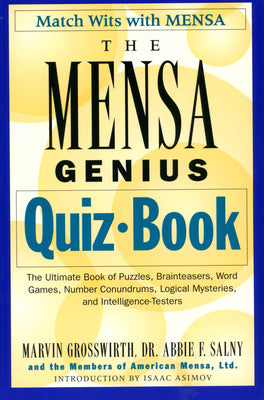 Book cover of The Mensa Genius Quiz Book by Grosswirth, Marvin