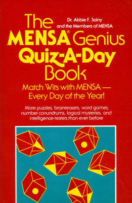Book cover of The Mensa Genius Quiz-A-Day Book by Salny, Abbie F.