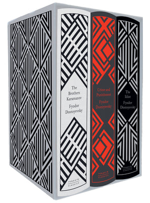 Fyodor Dostoyevsky 3-Book Boxed Set: Crime and Punishment; The Idiot; The Brothers Karamazov by Fyodor Dostoyevsky book cover