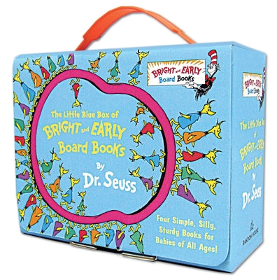 Book cover of The Little Blue Boxed Set of 4 Bright and Early Board Books: Hop on Pop; Oh, the Thinks You Can Think!; Ten Apples Up on Top!; The Shape of Me and Oth by Dr Seuss