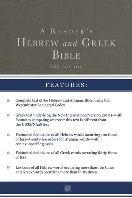 Book cover of A Reader's Hebrew and Greek Bible: Second Edition by Brown II, A. Philip