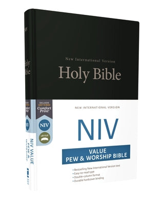 Book cover of NIV, Value Pew and Worship Bible, Hardcover, Black by Zondervan
