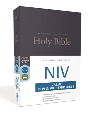Book cover of NIV, Value Pew and Worship Bible, Hardcover, Blue by Zondervan
