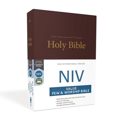 Book cover of NIV, Value Pew and Worship Bible, Hardcover, Burgundy by Zondervan