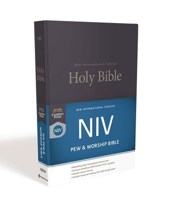 Book cover of NIV, Pew and Worship Bible, Hardcover, Blue by Zondervan