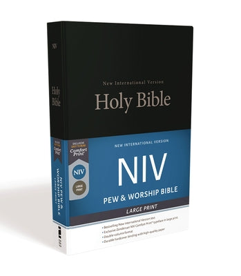 Book cover of NIV, Pew and Worship Bible, Large Print, Hardcover, Black by Zondervan