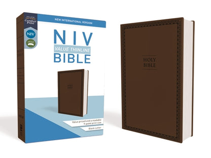 Book cover of NIV, Value Thinline Bible, Imitation Leather, Brown by Zondervan
