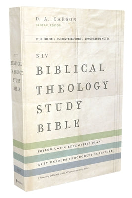 Book cover of NIV, Biblical Theology Study Bible, Hardcover, Comfort Print: Follow God's Redemptive Plan as It Unfolds Throughout Scripture by Carson, D. A.