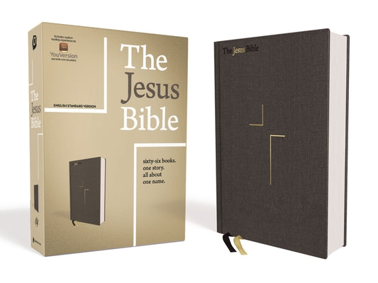 Book cover of The Jesus Bible, ESV Edition, Cloth Over Board, Grey by Passion Publishing