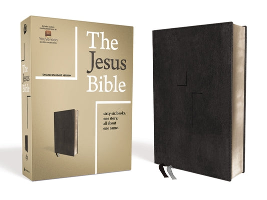 Book cover of The Jesus Bible, ESV Edition, Leathersoft, Black by Passion Publishing