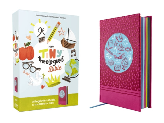 Nirv, Tiny Theologians Bible, Leathersoft Over Board, Pink, Comfort Print: A Beginner's Guide to the Bible - For Kids by Amy Gannett book cover