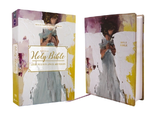 Nrsvue, Holy Bible, Anne Neilson Angel Art Series, Double-Column Journal Edition, Leathersoft, Multi-Purple, Comfort Print by Anne Neilson book cover