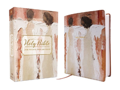 Amplified Holy Bible, Anne Neilson Angel Art Series, Double-Column Journal Edition, Leathersoft, Blush by Anne Neilson book cover