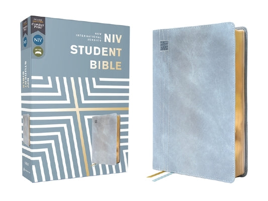 Niv, Student Bible, Leathersoft, Teal, Comfort Print by Philip Yancey book cover