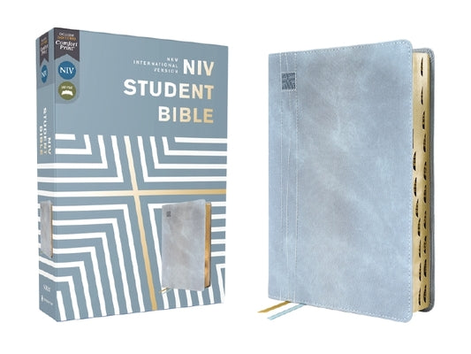 Niv, Student Bible, Leathersoft, Teal, Thumb Indexed, Comfort Print by Philip Yancey book cover