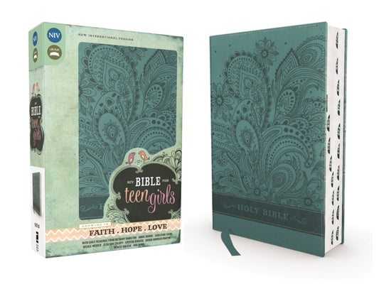 Book cover of Niv, Bible for Teen Girls, Leathersoft, Blue, Thumb Indexed Tabs: Growing in Faith, Hope, and Love - The Perfect Christian Faith Gift for Your Teenage by Zondervan