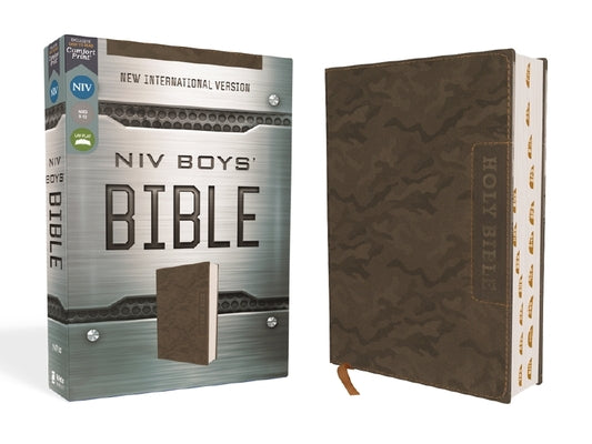 Book cover of Niv, Boys' Bible, Leathersoft, Brown Camo, Thumb Indexed Tabs, Comfort Print: A Foundation for Lifelong Faith and Learning for Boys Ages 8-12 by Zondervan