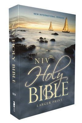 Book cover of Niv, Holy Bible, Larger Print, Economy Edition, Paperback, Blue, Comfort Print by Zondervan