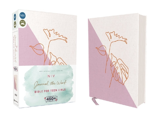 Book cover of Niv, Journal the Word Bible for Teen Girls, Cloth Over Board, Lavender/White, Red Letter: Includes Over 450 Journaling Prompts! by Zondervan