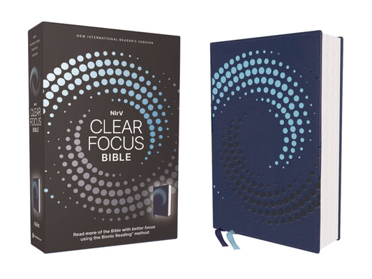 Nirv, Clear Focus Bible, Leathersoft, Navy: Read More of the Bible with Better Focus Using the Bionic Reading Method by Zondervan book cover