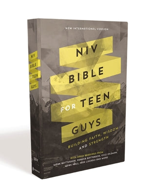Book cover of NIV Bible for Teen Guys, Hardcover: Building Faith, Wisdom and Strength by Zondervan