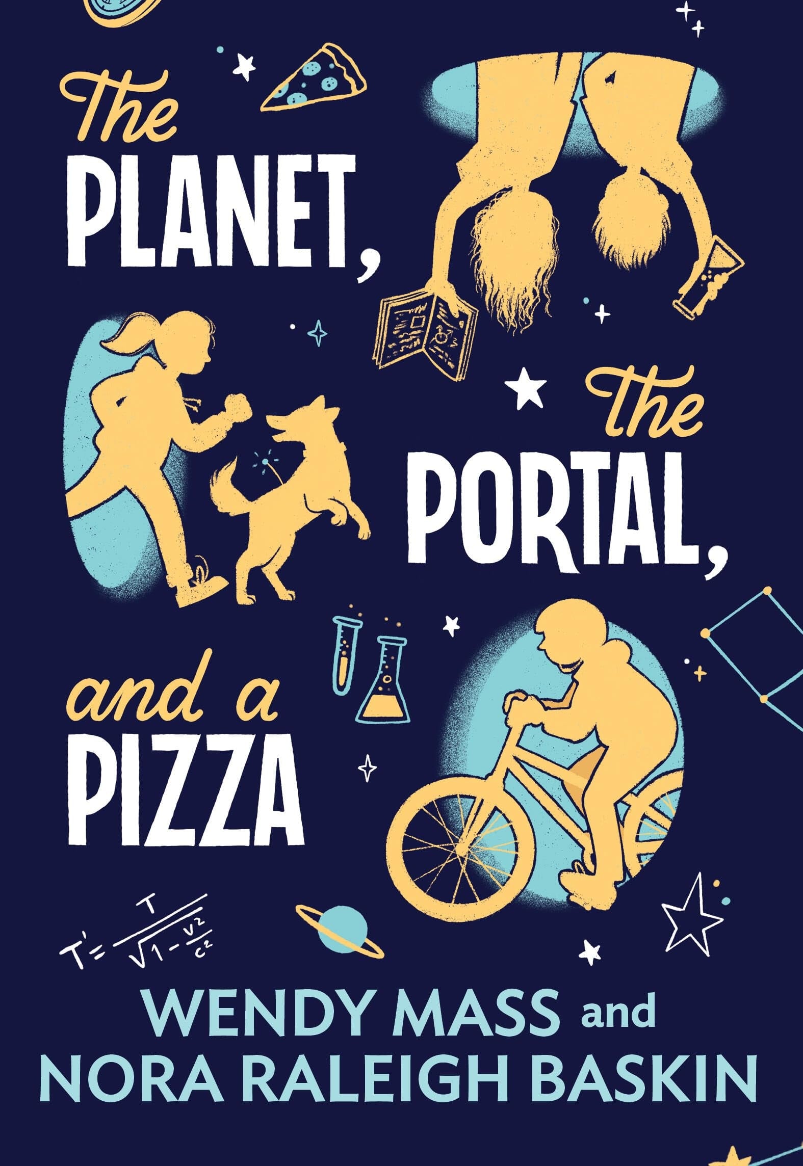 Book cover of The Planet, the Portal, and a Pizza by Mass, Wendy