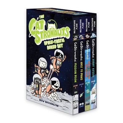 The Catstronauts Space-Tastic Boxed Set (Graphic Novel Boxed Set) by Drew Brockington book cover