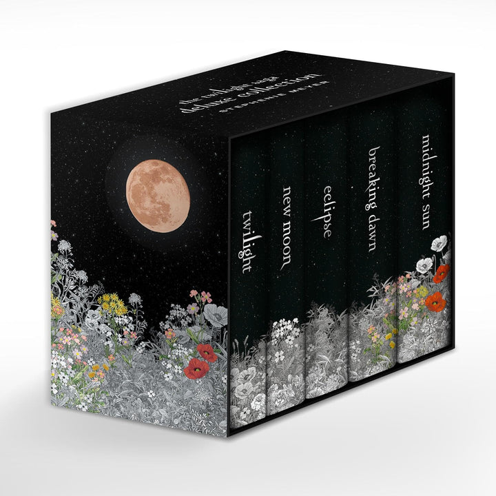 Book cover of The Twilight Saga Deluxe Hardcover Collection by Meyer, Stephenie