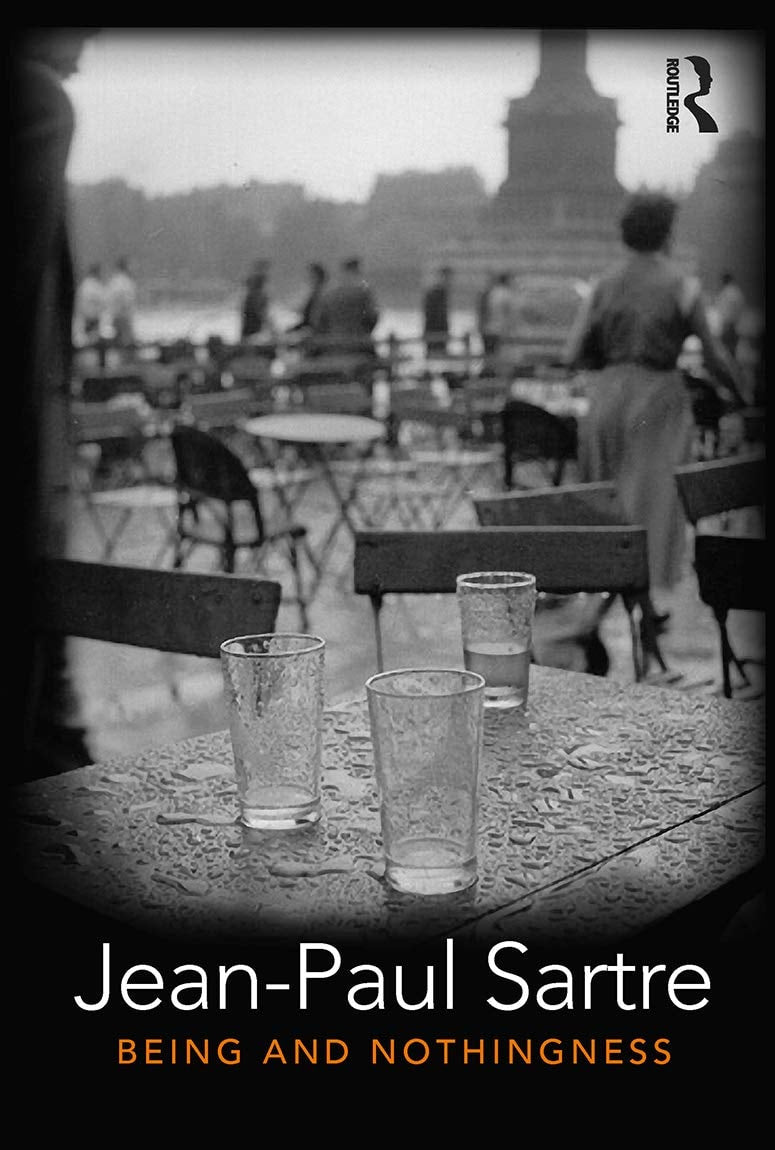 Book cover of Being and Nothingness: An Essay in Phenomenological Ontology by Sartre, Jean-Paul