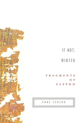 Book cover of If Not, Winter: Fragments of Sappho by Sappho