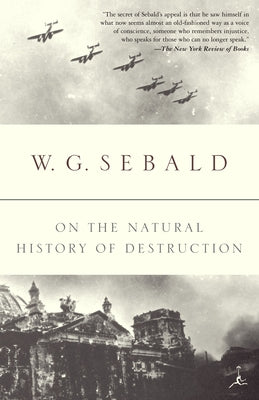 On the Natural History of Destruction by W. G. Sebald book cover