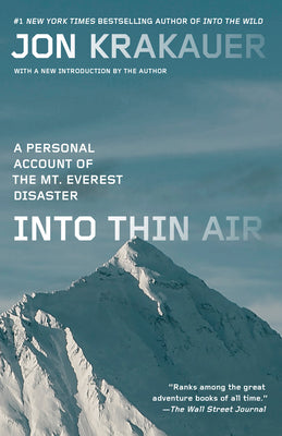 Book cover of Into Thin Air: A Personal Account of the Mount Everest Disaster by Krakauer, Jon