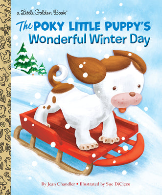 The Poky Little Puppy's Wonderful Winter Day by Jean Chandler book cover