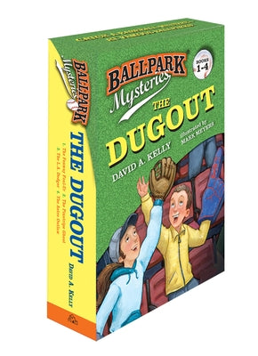 Ballpark Mysteries: The Dugout Boxed Set (Books 1-4): The Fenway Foul-Up, the Pinstripe Ghost, the L.A. Dodger, the Astro Outlaw by David A. Kelly book cover