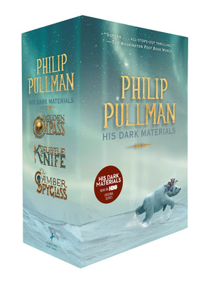 Book cover of His Dark Materials 3-Book Paperback Boxed Set: The Golden Compass; The Subtle Knife; The Amber Spyglass by Pullman, Philip