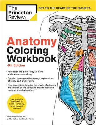 Anatomy Coloring Workbook, 4th Edition: An Easier and Better Way to Learn Anatomy by The Princeton Review book cover