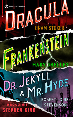 Book cover of Frankenstein, Dracula, Dr. Jekyll and Mr. Hyde by Shelley, Mary