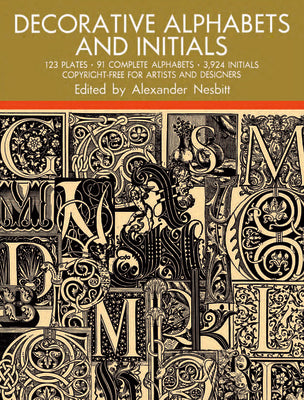 Book cover of Decorative Alphabets and Initials by Nesbitt, Alexander