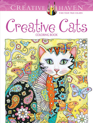 Book cover of Creative Haven Creative Cats Coloring Book by Sarnat, Marjorie