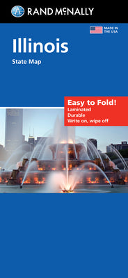 Rand McNally Easy to Fold: Illinois State Laminated Map product image