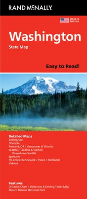 Rand McNally Easy to Read: Washington State Map by Rand McNally book cover