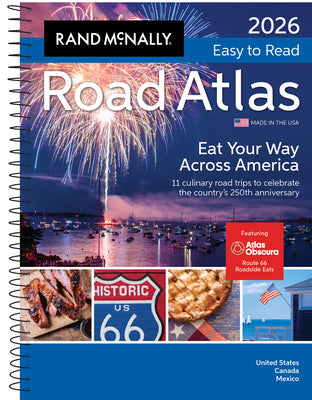 Book cover of 2026 Rand McNally Easy to Read Midsize Road Atlas by Rand McNally