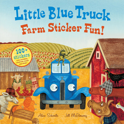 Book cover of Little Blue Truck Farm Sticker Fun! by Schertle, Alice