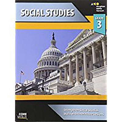 Core Skills Social Studies Workbook Grade 3 by Houghton Mifflin Harcourt book cover