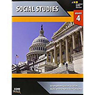 Core Skills Social Studies Workbook Grade 4 by Houghton Mifflin Harcourt book cover