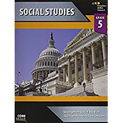 Core Skills Social Studies Workbook Grade 5 by Houghton Mifflin Harcourt book cover